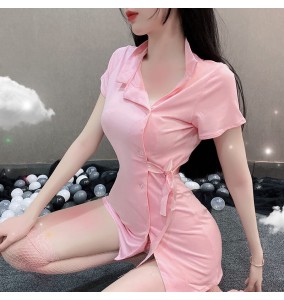 FEE ET MOI - Sexy Short-Sleeve Nurse Costume (Pink)